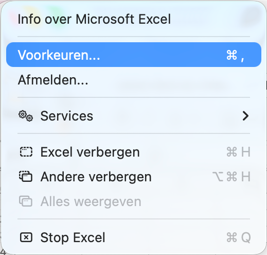 Voorkeuren