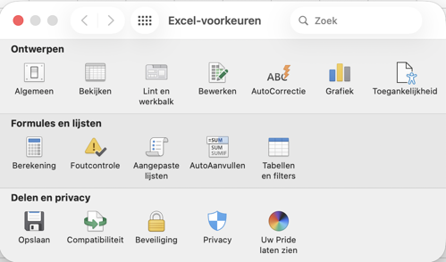 Voorkeuren