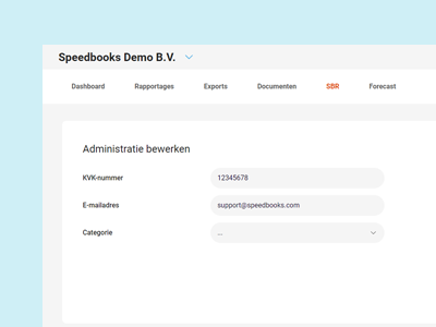 Speedbooks SBR Deponeren